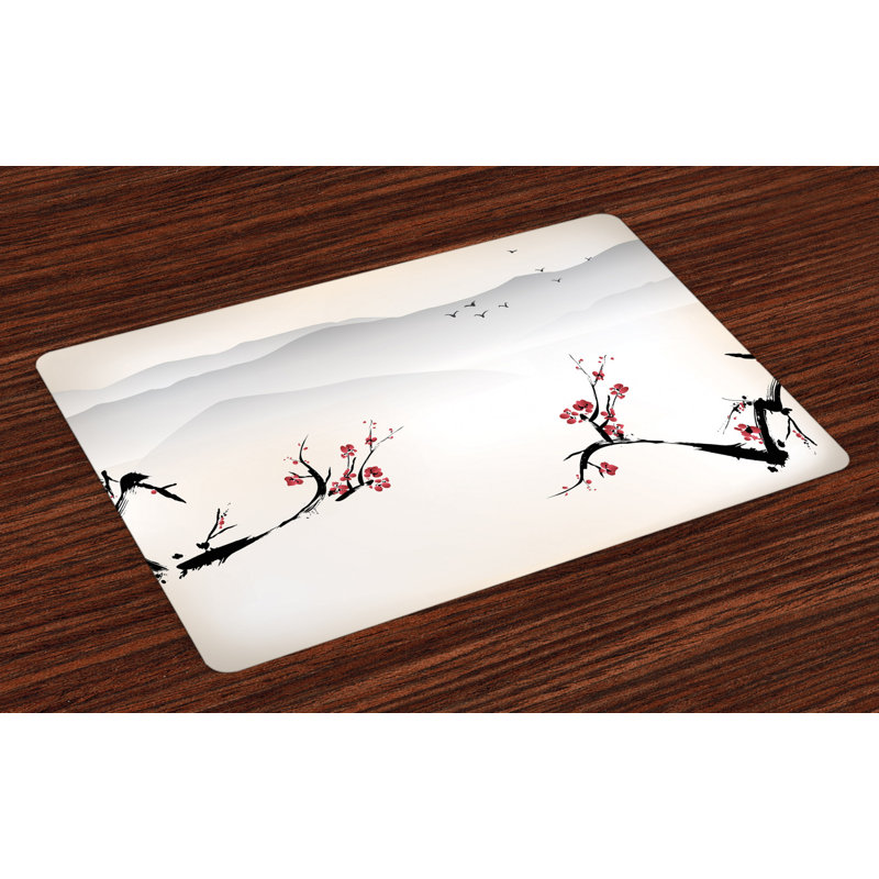 Wilmar Nature Sakura Flower and Gulls Placemat