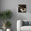  «Golden Shimmer 4» par Alonzo Saunders, art mural sur toile, 18 po x 18 po