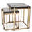 Niemeyer Glass Top Nesting Tables End Table
