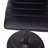 Ylani Modern Vinyl Adjustable Height Barstool with Horizontal Stitch Back-1166810927