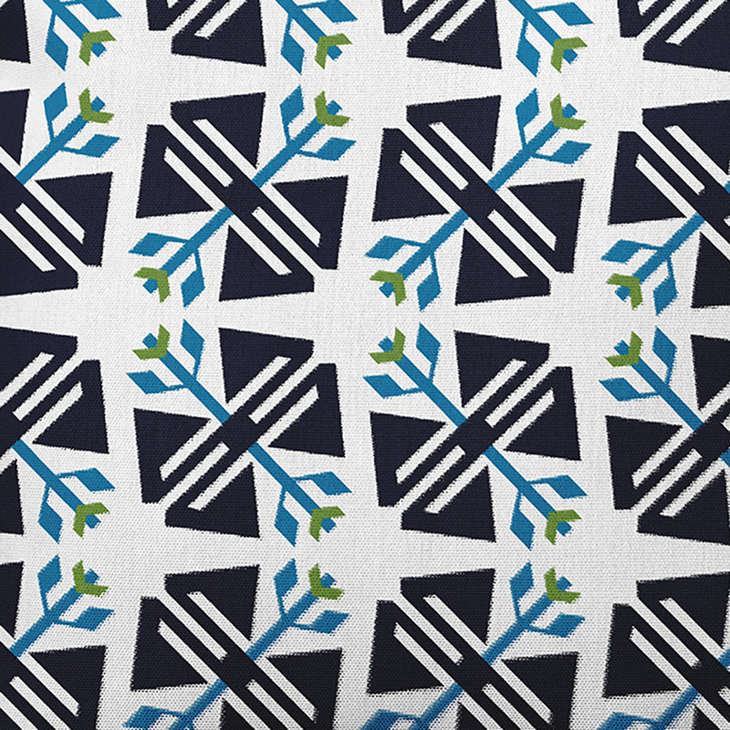 Housse et insert de coussin décoratif Happy Hippy Ditsy, Blanc, H 16 po x l 16 po