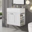 Meuble-lavabo mural de 21,8 po avec lavabo, meuble-lavabo avec un grand tiroir, tablette réglable et porte-papier hygiénique, système de fermeture en douceur-959691798