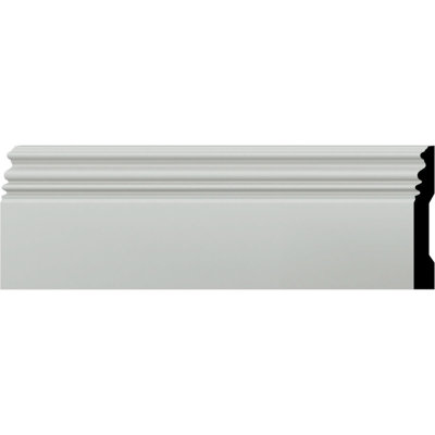 Moulure de plinthe classique H 5 po x P 3/4 po x L 94 1/2 po (paquet de 8)