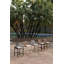 Tabourets de bar à hauteur de comptoir 2 pièces Tabourets de bar modernes en osier et aluminium avec coussin pour patio Balcon Piscine-172272339-172272338