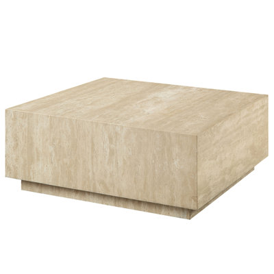Beige Console Side Table, 35In Long, Plywood Charming Bedroom Desk - Beige, Build, 35 In Depth