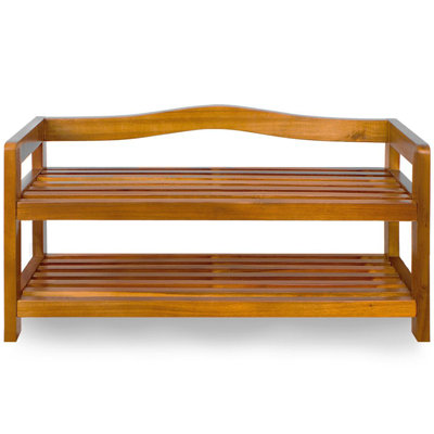 Solid Wood Storage Bench