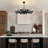 8-Light Dimmable Retro Metal Chandelier-385995377