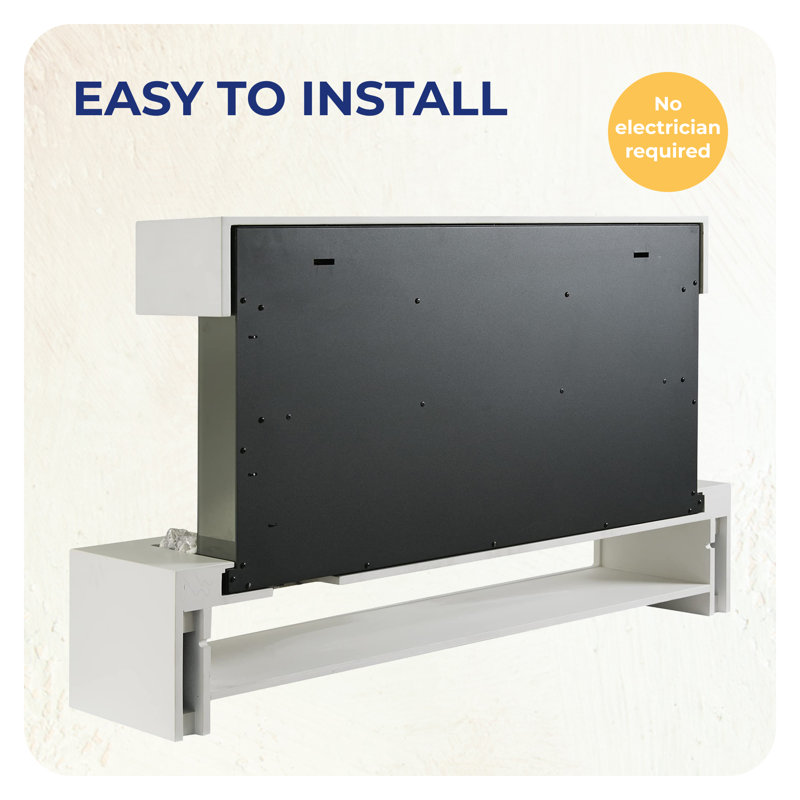 Nickolas 100cm W Wall Mounted Electric Fire