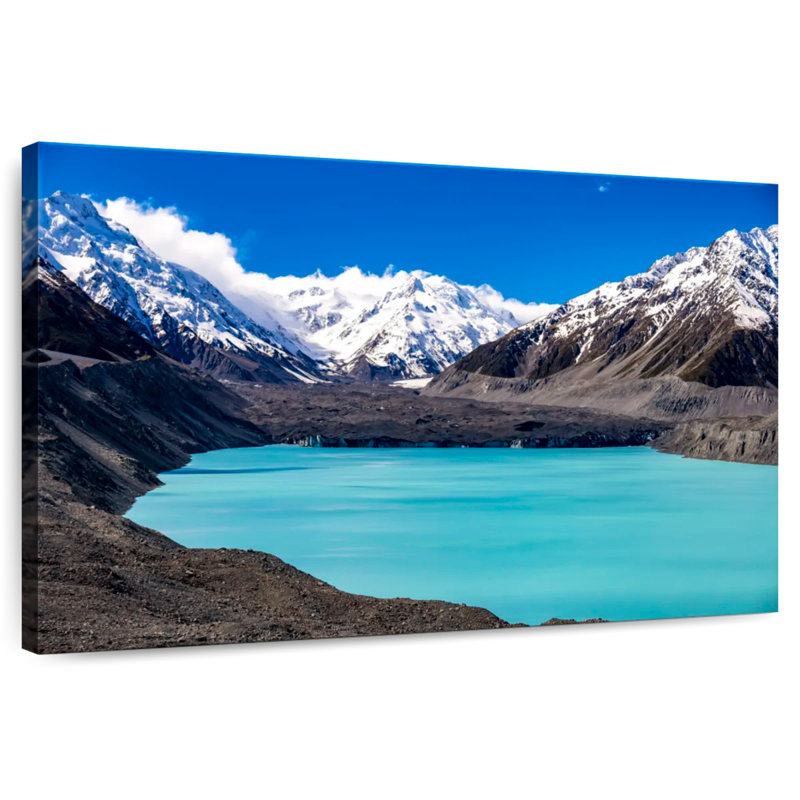 Bleu Nicci, lac Tasman, H 24 po x l 36 po