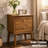Mid-Century Modern 2-Drawer Nightstand With Tapered Legs-1805018741