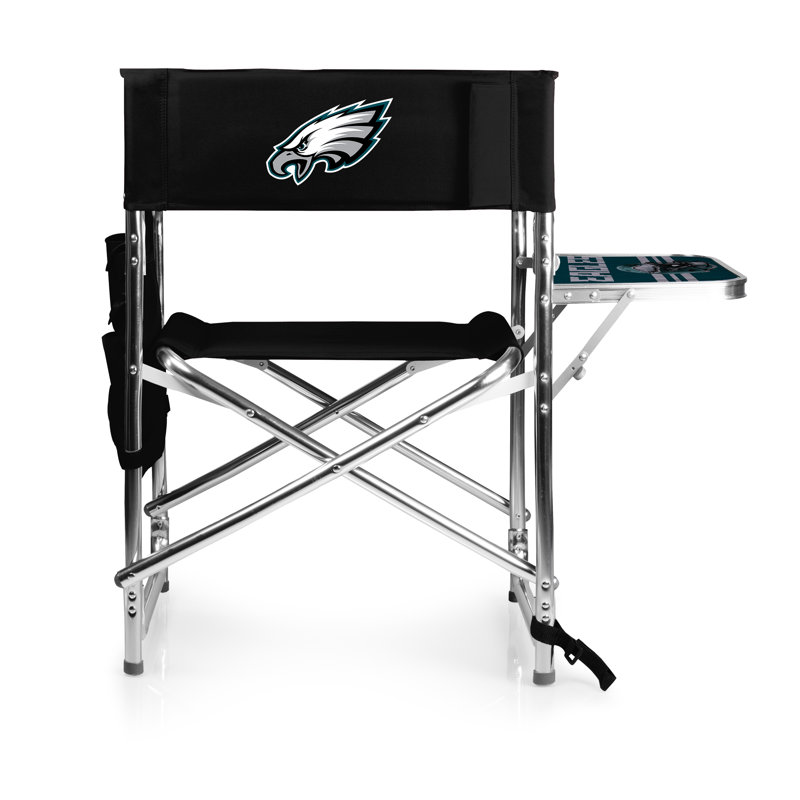 Folding Director Chair, Philadelphia Eagles, Black