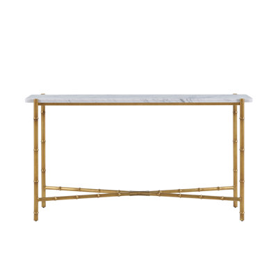 Kesden 60'' W Marble Console Table
