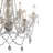6-Light Chrome Chandelier With Clear Crystals