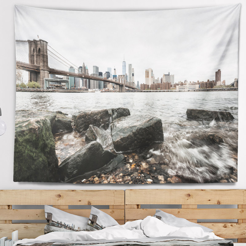 Tapisserie Brooklyn Bridge, H 50 po x l 60 po