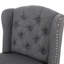 Tabouret de comptoir contemporain capitonné à oreilles 27 pouces, ensemble de 2-674045476