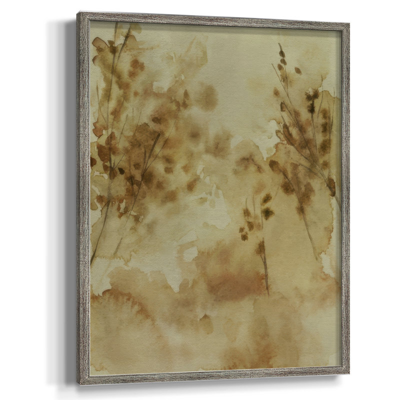 «Yellow Memory II», reproduction encadrée - bois massif, H 21 po x l 17 po