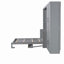 Grand lit mural avec placard, gris-121070236