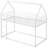 Twin Over Twin House Bunk Bed With Built-In Ladder-1108496005