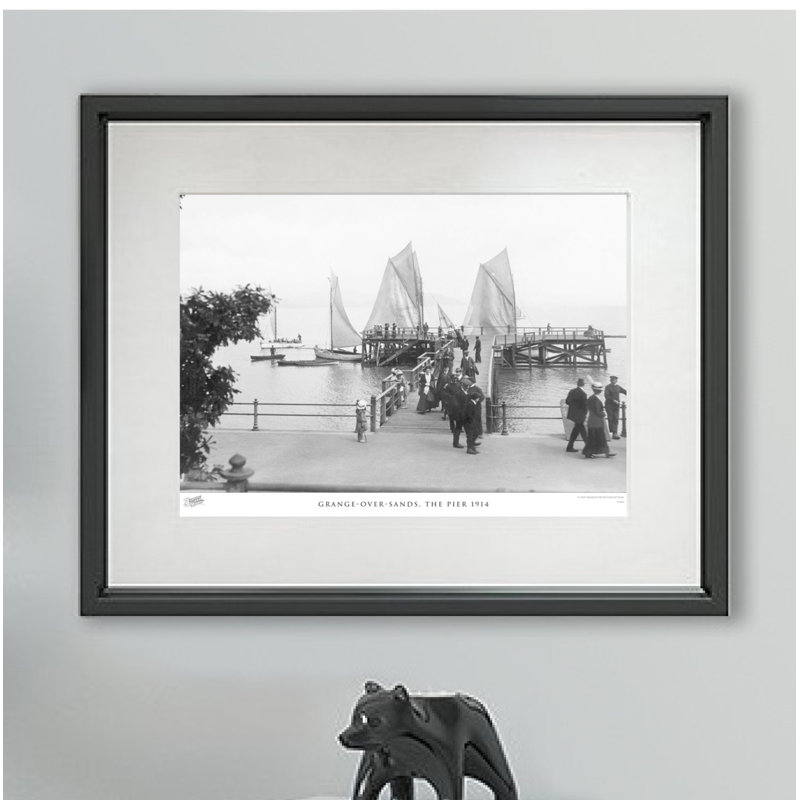 Grange-over-Sands, The Pier 1914 by Francis Frith - Single Picture Frame Print, 28cm H x 36cm W x 2.3cm D
