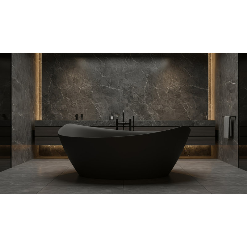 Nouh Luxury Freestanding Bathtub, Black