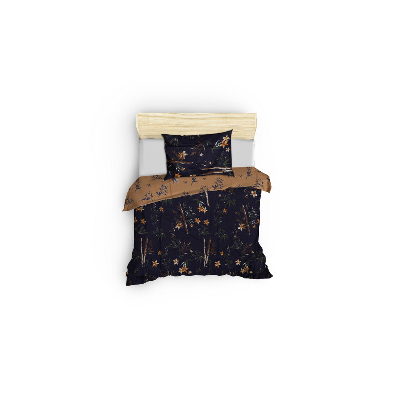 Peterstown Floral Duvet Cover Set with Pillowcases Included, 155 x 220 cm