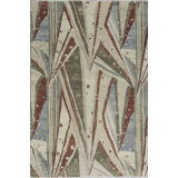 Brookhaven Abstract Area Rug in Beige/Green