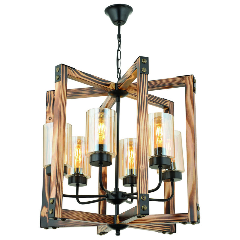 Bise 6 - Light Geometric Chandelier