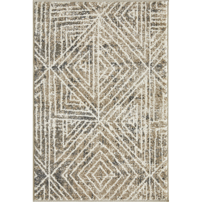 Aqila Performance Geometric Indoor Rug, Rectangle 2' x 3'