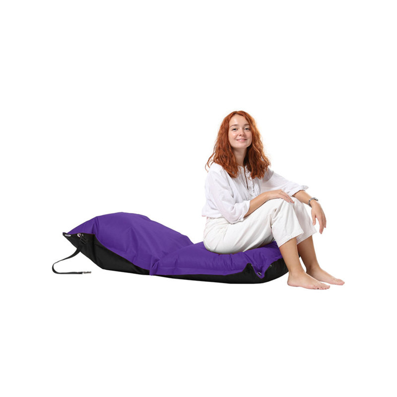 Fauteuil à billes standard pour l'extérieur, Mauve / noir 100% polyester