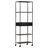 Avianne Bookshelf Bookcase Standing Shelves Rough Mango Wood and Coated Iron-790994947