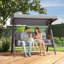 3 Person Porch Swing with Canopy