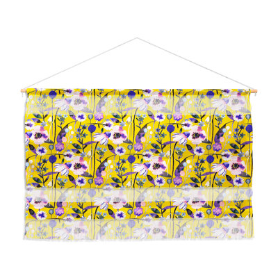 Suspension murale margueritess et fleurs à ressorts design Ninola