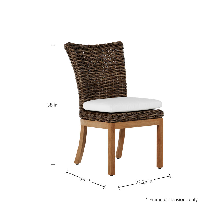 Montauk Side Chair, No Welt, Frond Chambray