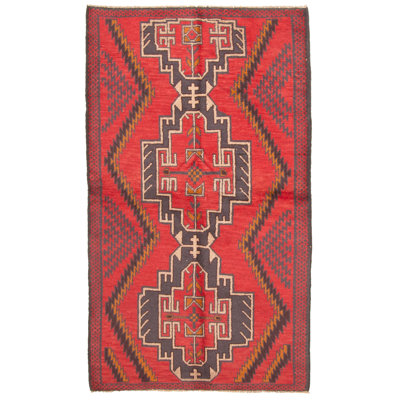 Rizbaft Red Rug 3'8" x 6'4"