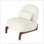 Mignon fauteuil d'appoint avec pieds en bois massif, coussin en tissu doux, idéal pour le salon, la chambre à coucher et le balcon-130788288