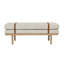 Banc rembourré Azayvion avec base en bois-1143185578