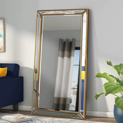 Miroirs rectangulaires pleine longueur en bois manufacturé