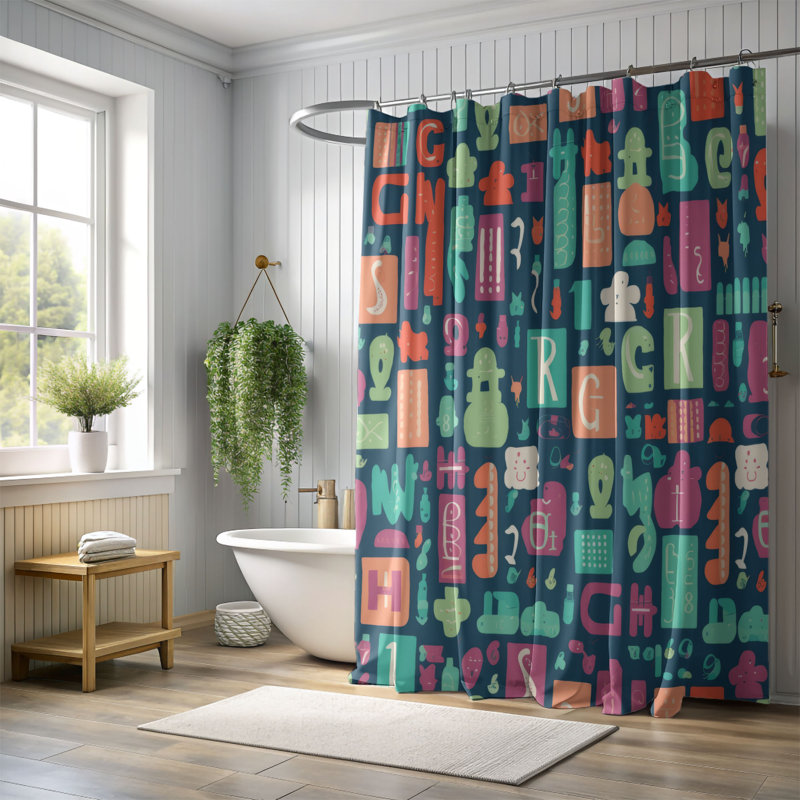 Unités - Rideau de douche Premium, H 74 po x l 71 po