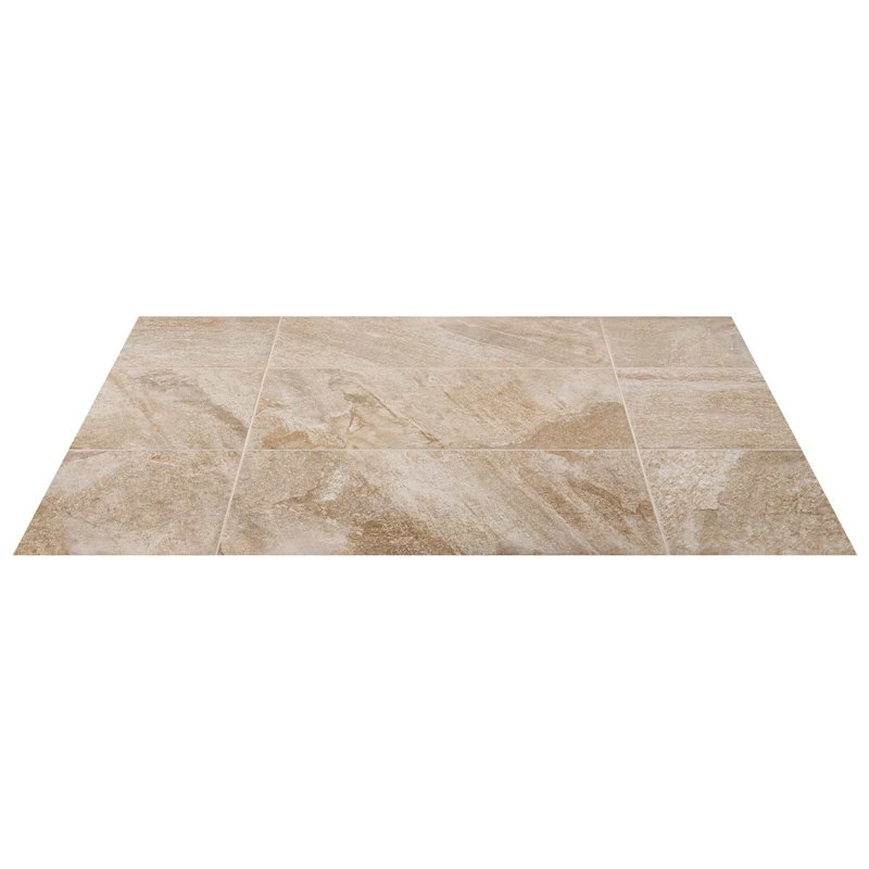Shala 18x26 Matte Porcelain Tile, Sand Beige