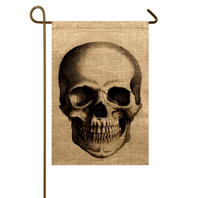 Drapeau de jardin crâne