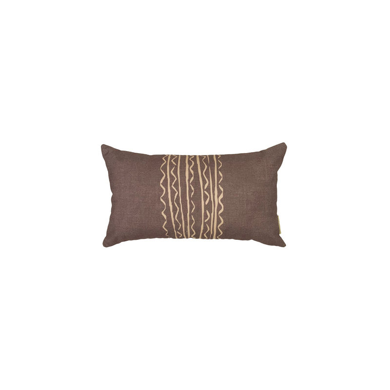 Housse de coussin Niho, Brun abstrait