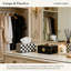 Elegant Tissue Box Cover For Home Decor, Hand-Painted Black And White Checkered Pattern, Decorative Holder For Standard Tissue Boxes