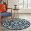 Tapis floral tissé à la machine résistant aux taches-1846239249