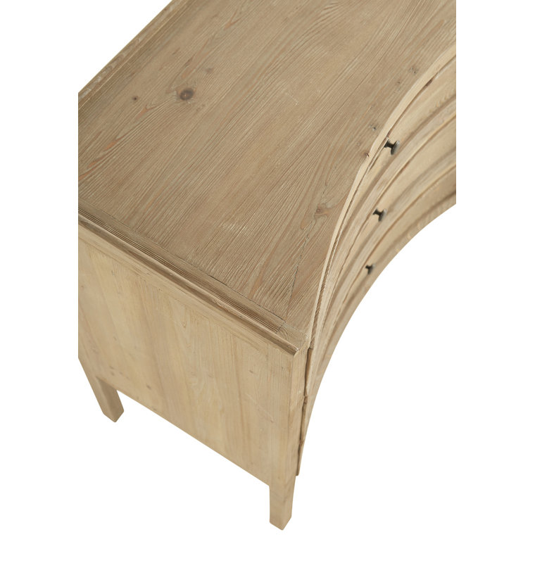 Natural Brown Double Dresser with Dovetail Drawers