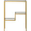 Console rectangulaire moderne en laiton pour le vestibule, le salon ou le couloir