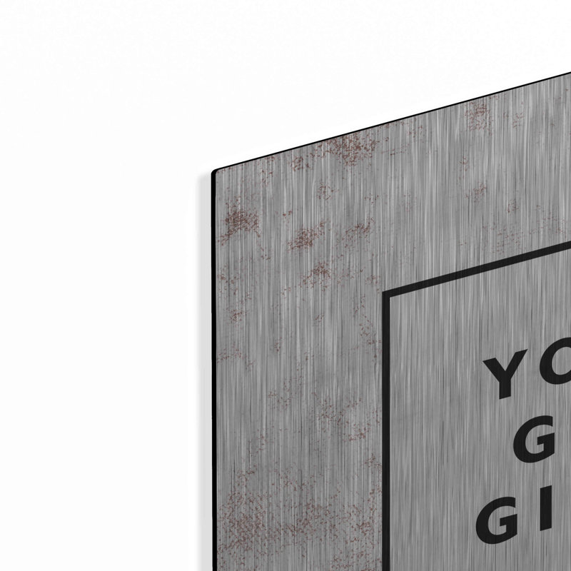 «You Go Girl Bold» par Susan Ball, art mural en métal, H 24 po x l 24 po