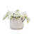 American White Oak Finish 4 Pieces Modern Flowerpot In Ceramic, All-Weather Suitable For Patio And Indoor Decor, Construction, Drainage Hole Root Growth, 13.79" L X W 11.91" H Ceramic Oak, Living-1595750907
