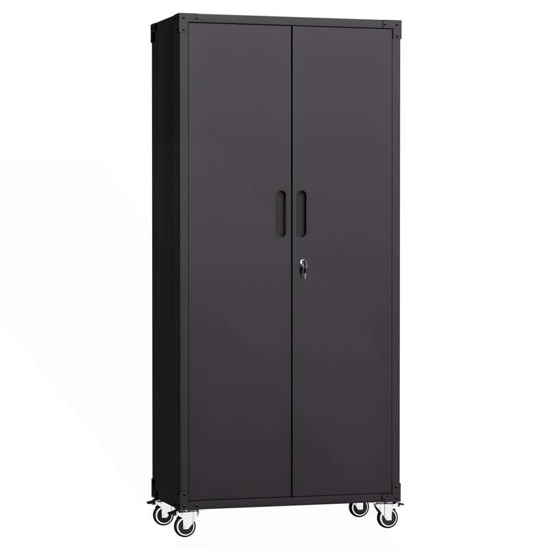 Armoire de rangement de garage avec roulettes