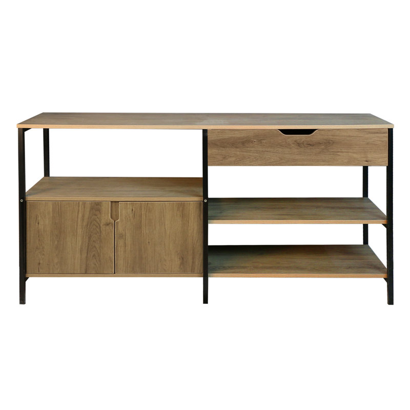 Living room side cabinet, storage cabinet, sideboard cabinet, kitchen utensils cabinet, sturdy and durable iron frame support, living room TV cabinet, sideboard buffet cabinet,buffets & sideboards