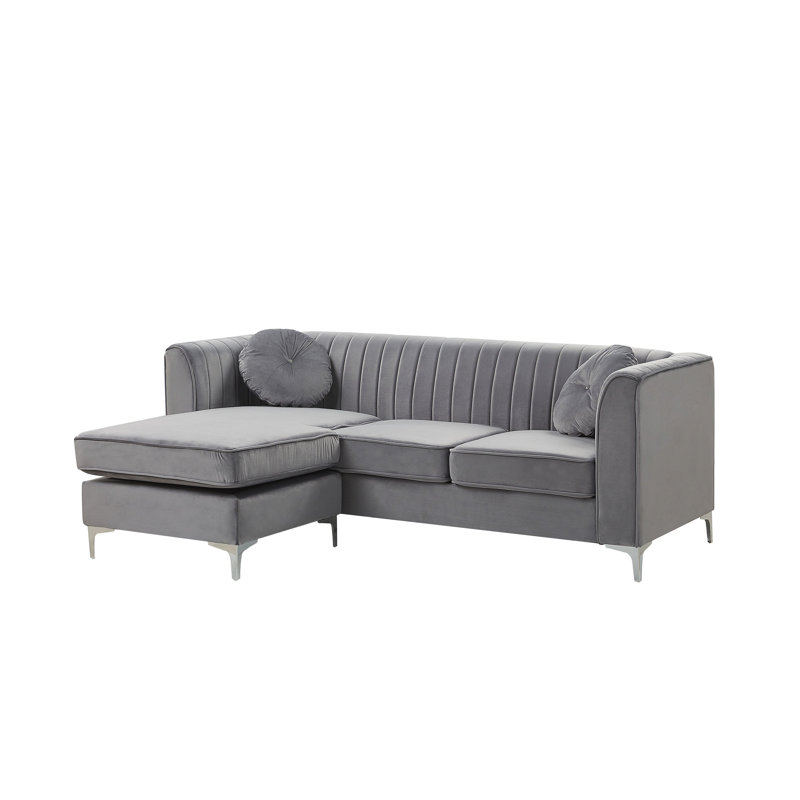 Isabel 3 Seater Sofa & Chaise, Grey, Left Hand